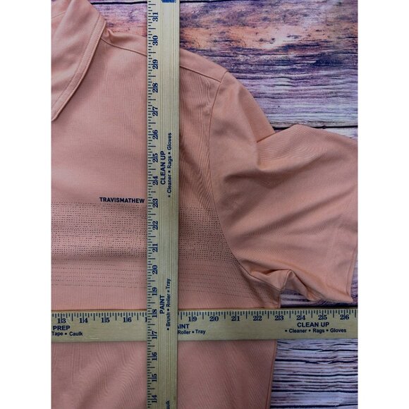 Travis Mathew Men's Peach Pima Performance Polo XL - Picture 6 of 6